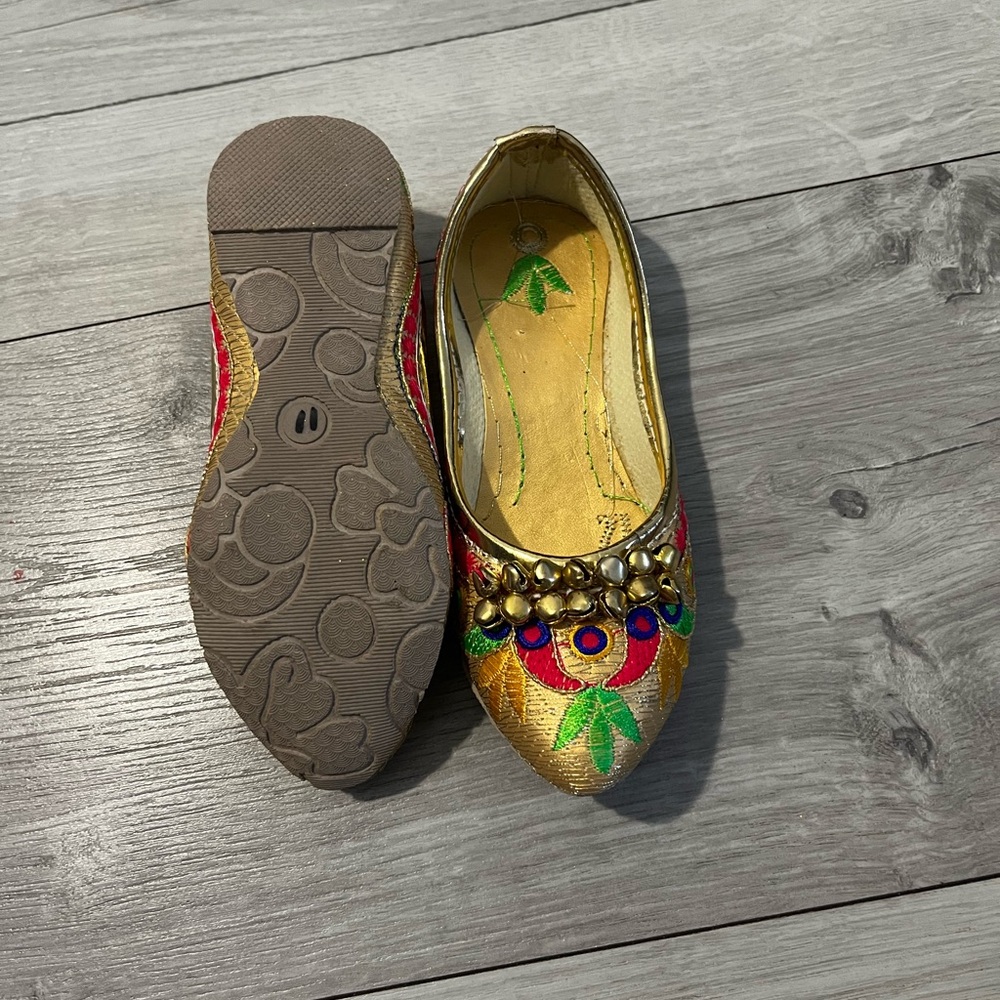 Indian Colorful Embroidered  kid Shoes